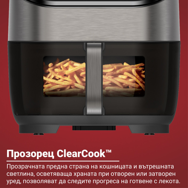 Φριτέζα αέρος Instant Pot Vortex Plus ClearCook & OdourErase 140310401, 1700W, 5.7L, 6 προγράμματα, 35-205C, EvenCrisp, διπλό φίλτρο, μαύρο