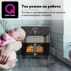 Φριτέζα αέρος Instant Pot Vortex Plus ClearCook & OdourErase 140310401, 1700W, 5.7L, 6 προγράμματα, 35-205C, EvenCrisp, διπλό φίλτρο, μαύρο