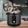 Instant Pot Pro Crisp + Φριτέζα αέρος 140002701, 1500 W, 7,6 L, 11 προγράμματα, καλάθι φριτέζας αέρος, οθόνη LCD, Μαύρο