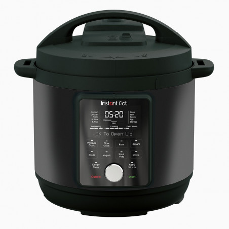 Instant Pot Duo Plus Whisper Quiet 112307901, 1000 W, 5,7 L, 9 προγράμματα, έναρξη με καθυστέρηση, οθόνη LCD, Μαύρο