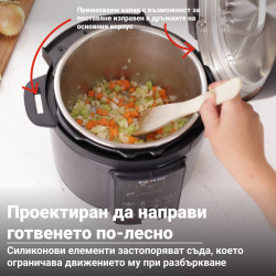 Instant Pot Duo Plus Whisper Quiet 112307901, 1000 W, 5,7 L, 9 προγράμματα, έναρξη με καθυστέρηση, οθόνη LCD, Μαύρο