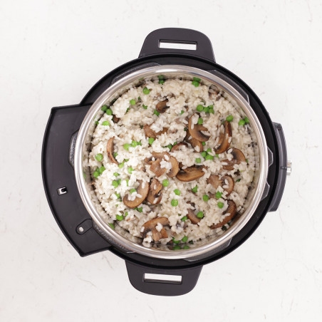 Instant Pot Duo Plus Whisper Quiet 112307901, 1000 W, 5,7 L, 9 προγράμματα, έναρξη με καθυστέρηση, οθόνη LCD, Μαύρο