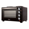 Μικρή κουζίνα Oliver Voltz OV51441F40, 3200W, 2 εστίες, 40 l, 100-230C, Διπλή γυάλινη πόρτα, Φωτισμός, Μαύρο