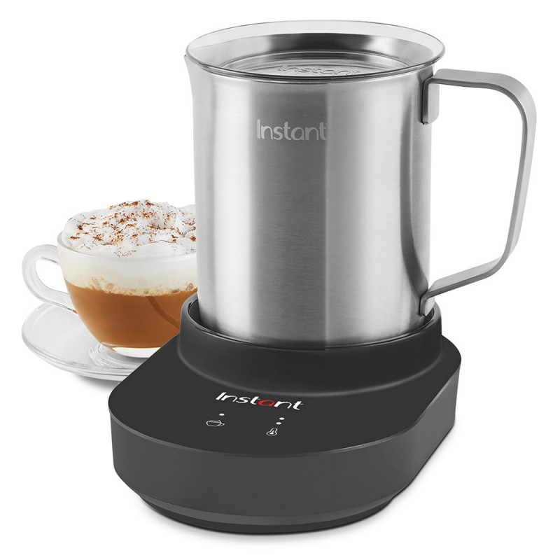 Instant Pot Frother Station 140345701EU, 600W, 500 ml, οθόνη αφής, χωρίς BPA/PFOA/PTFE, 3 ρυθμίσεις θερμοκρασίας, 3 επίπεδα αφρισμού, Inox/μαύρο