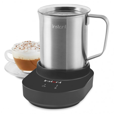 Instant Pot Frother Station 140345701EU, 600W, 500 ml, οθόνη αφής, χωρίς BPA/PFOA/PTFE, 3 ρυθμίσεις θερμοκρασίας, 3 επίπεδα αφρισμού, Inox/μαύρο