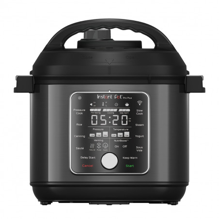 Instant Pot Pro Plus 112020101, 1200W, 5,7 l, 10 προγράμματα, έλεγχος WiFi, Ανοξείδωτο, Μαύρο
