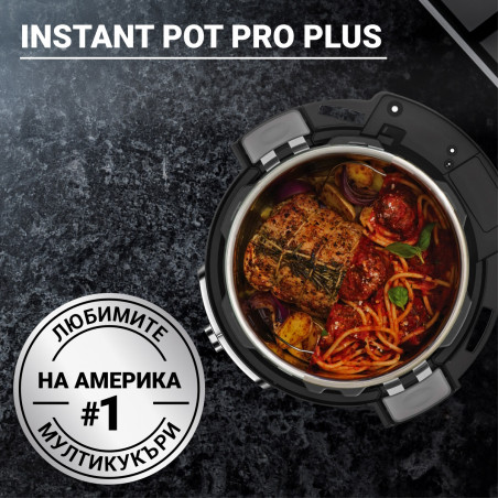 Instant Pot Pro Plus 112020101, 1200W, 5,7 l, 10 προγράμματα, έλεγχος WiFi, Ανοξείδωτο, Μαύρο
