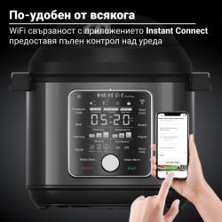 Instant Pot Pro Plus 112020101, 1200W, 5,7 l, 10 προγράμματα, έλεγχος WiFi, Ανοξείδωτο, Μαύρο