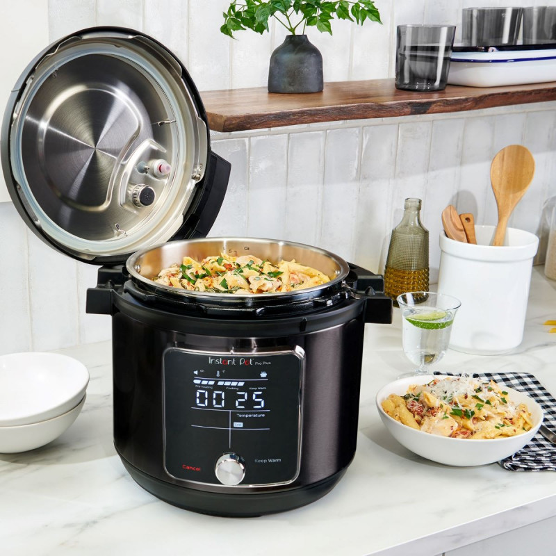 Instant Pot Pro Plus 112020101, 1200W, 5,7 l, 10 προγράμματα, έλεγχος WiFi, Ανοξείδωτο, Μαύρο