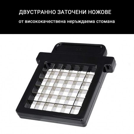 Πρέσα πατάτας Izibizi PS-321B, ανοξείδωτο ατσάλι, λαστιχένιες άκρες, χωρίς BPA, λευκό/μαύρο