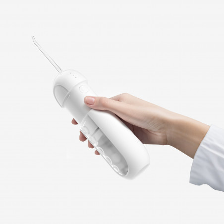 Oclean W10 Lite Οδοντιατρικό ντους, 3 λειτουργίες, 2 ακροφύσια, 1200 παλμοί ανά λεπτό, έως 140 PSI, USB-C, Λευκό