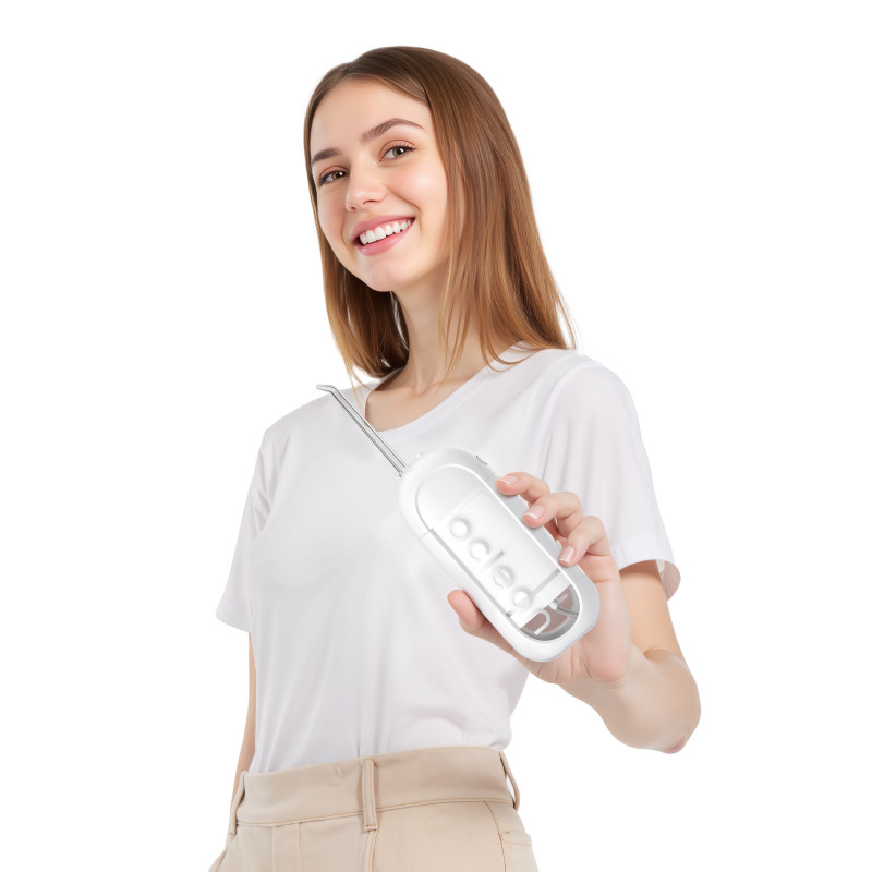 Oclean W10 Lite Οδοντιατρικό ντους, 3 λειτουργίες, 2 ακροφύσια, 1200 παλμοί ανά λεπτό, έως 140 PSI, USB-C, Λευκό
