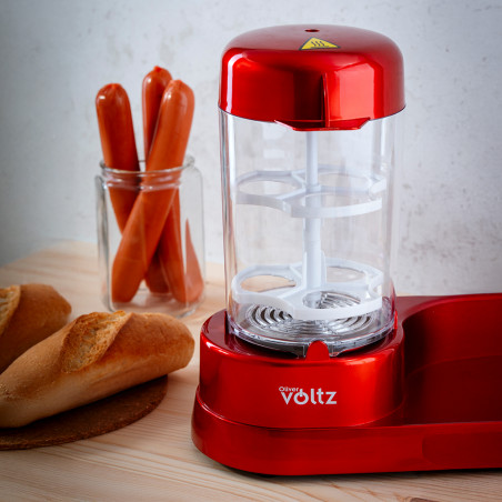 Συσκευή για Hot Dog Maker Voltz OV51984A, 365W, Λειτουργία βρασμού αυγών, αντικολλητική επίστρωση, κόκκινο