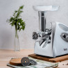 Μηχανή Άλεσης Κιμά / Ντομάτας Voltz V51991A, 1400W, Λειτουργία αντίστροφης κίνησης, Αξεσουάρ για σάλτσες και Kubbe, Λευκό