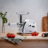 Μηχανή Άλεσης Κιμά / Ντομάτας Voltz V51991A, 1400W, Λειτουργία αντίστροφης κίνησης, Αξεσουάρ για σάλτσες και Kubbe, Λευκό