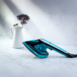 Σίδερο ατμού 2σε1 Oliver Voltz OV51051C, 1800 W, 180 ml, Κεραμική πλάκα, Κάθετο σιδέρωμα, Θερμοστάτης, Αυτόματη απενεργοποίηση, Τυρκουάζ