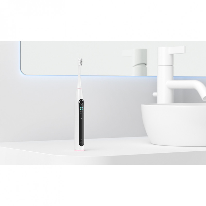 Ηλεκτρική οδοντόβουρτσα Oclean X Lite, 72000 στροφές ανά λεπτό, 5 λειτουργίες, Smart, Οθόνη αφής, Αυτονομία έως 40 ημέρες, Αναφορά καθαρισμένων περιοχών, Γκρι ανοιχτό χρώμα