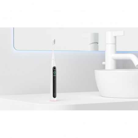 Ηλεκτρική οδοντόβουρτσα Oclean X Lite, 72000 στροφές ανά λεπτό, 5 λειτουργίες, Smart, Οθόνη αφής, Αυτονομία έως 40 ημέρες, Αναφορά καθαρισμένων περιοχών, Γκρι ανοιχτό χρώμα