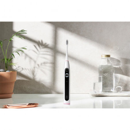 Ηλεκτρική οδοντόβουρτσα Oclean X Lite, 72000 στροφές ανά λεπτό, 5 λειτουργίες, Smart, Οθόνη αφής, Αυτονομία έως 40 ημέρες, Αναφορά καθαρισμένων περιοχών, Γκρι ανοιχτό χρώμα