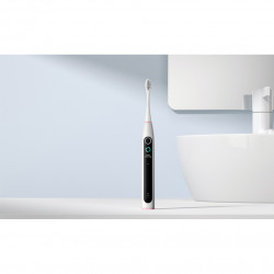 Ηλεκτρική οδοντόβουρτσα Oclean X Lite, 72000 στροφές ανά λεπτό, 5 λειτουργίες, Smart, Οθόνη αφής, Αυτονομία έως 40 ημέρες, Αναφορά καθαρισμένων περιοχών, Γκρι ανοιχτό χρώμα