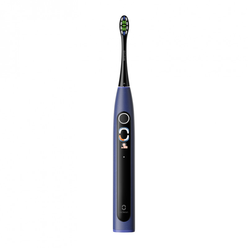 Ηλεκτρική οδοντόβουρτσα Oclean X Lite, 72000 στροφές ανά λεπτό, 5 λειτουργίες, Smart, Οθόνη αφής, Αυτονομία έως 40 ημέρες, Αναφορά καθαρισμένων περιοχών, Σκούρο μπλε