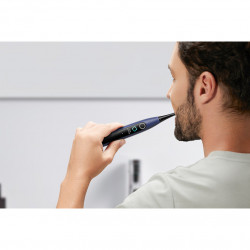 Ηλεκτρική οδοντόβουρτσα Oclean X Lite, 72000 στροφές ανά λεπτό, 5 λειτουργίες, Smart, Οθόνη αφής, Αυτονομία έως 40 ημέρες, Αναφορά καθαρισμένων περιοχών, Σκούρο μπλε