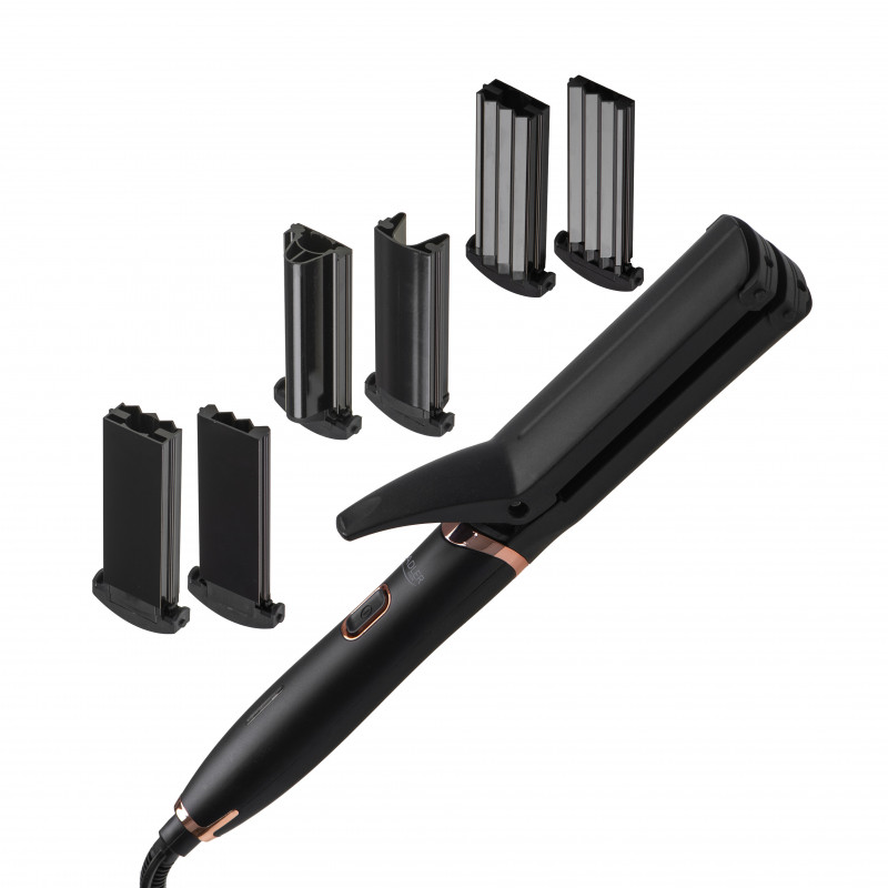 Σετ styling 5σε1 Adler AD 2028, 1200W, Κεραμική επίστρωση, περιστρεφόμενο καλώδιο 360 μοιρών, Μαύρο