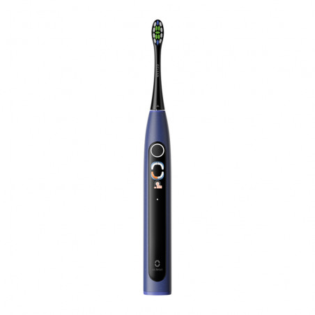 Ηλεκτρική οδοντόβουρτσα Oclean X Lite Set, 72000 στροφές ανά λεπτό, 5 λειτουργίες, Smart, Οθόνη αφής, Αυτονομία έως 40 ημέρες, Αναφορά καθαρισμένων περιοχών, +Θήκη, Σκούρο μπλε