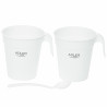 Ηλεκτρικός βραστήρας Adler AD 1381, 900W, 0.5 l, 2 φλιτζάνια και κουτάλα, Επίπεδο θερμαντικό στοιχείο, Προστασία υπερθέρμανσης, Λευκό