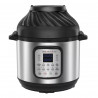 Instant Pot Duo Crisp + Φριτέζα αέρος 140004401, 1500 W, 5,7 L, 11 προγράμματα, καλάθι φριτέζας αέρος, EvenCrisp, Inox