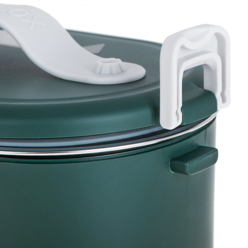 Ηλεκτρικό κουτί φαγητού Adler AD 4522, 45W, 0.8 l, Μέχρι 70C, Δοχείο από ανοξείδωτο ατσάλι, Θερμοσακούλα, Πράσινο
