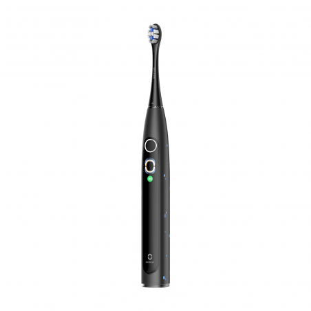 Παιδική ηλεκτρική οδοντόβουρτσα Oclean X Kids Set, 2.5W, 72000 rpm, 5 λειτουργίες, Χρονοδιακόπτης, Αυτονομία έως 40 ημέρες, Oclean OS, Τύπος C, Θήκη, Μαύρο