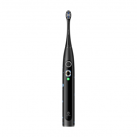 Παιδική ηλεκτρική οδοντόβουρτσα Oclean X Kids Set, 2.5W, 72000 rpm, 5 λειτουργίες, Χρονοδιακόπτης, Αυτονομία έως 40 ημέρες, Oclean OS, Τύπος C, Θήκη, Μαύρο