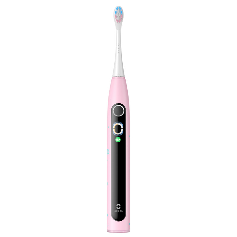 Παιδική ηλεκτρική οδοντόβουρτσα Oclean X Kids Set, 2.5W, 72000 rpm, 5 λειτουργίες, Χρονοδιακόπτης, Αυτονομία έως 40 ημέρες, Oclean OS, Τύπος C, Θήκη, Ροζ