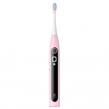 Παιδική ηλεκτρική οδοντόβουρτσα Oclean X Kids Set, 2.5W, 72000 rpm, 5 λειτουργίες, Χρονοδιακόπτης, Αυτονομία έως 40 ημέρες, Oclean OS, Τύπος C, Θήκη, Ροζ