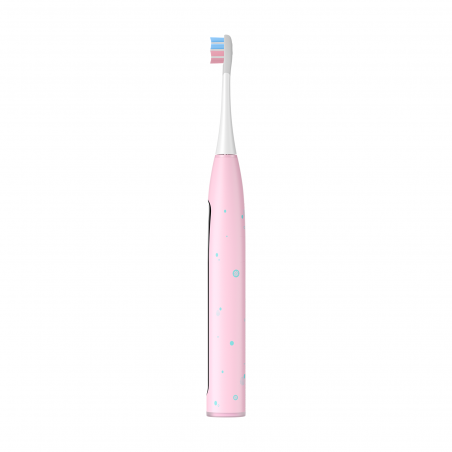 Παιδική ηλεκτρική οδοντόβουρτσα Oclean X Kids Set, 2.5W, 72000 rpm, 5 λειτουργίες, Χρονοδιακόπτης, Αυτονομία έως 40 ημέρες, Oclean OS, Τύπος C, Θήκη, Ροζ