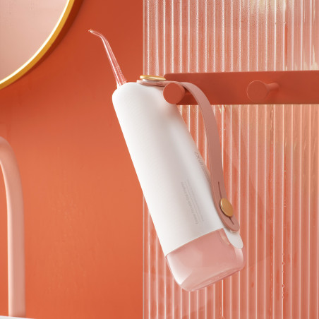 Οδοντιατρικό ντους Oclean W10, 5 λειτουργίες, 2 ακροφύσια, 200 ml, 1400 παλμοί ανά λεπτό, IPX7, USB-C, ροζ