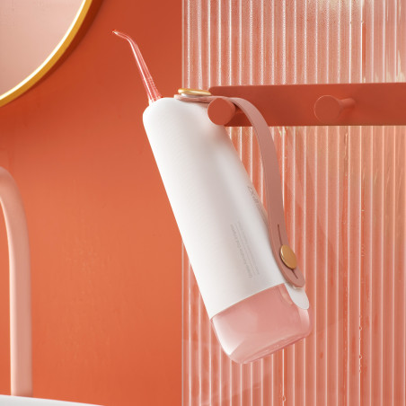 Οδοντιατρικό ντους Oclean W10, 5 λειτουργίες, 2 ακροφύσια, 200 ml, 1400 παλμοί ανά λεπτό, IPX7, USB-C, ροζ
