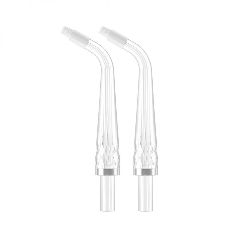 Σετ 2 ορθοδοντικών ακροφυσίων Oclean N21 Nozzle, Συμβατό με AirPump A10, Βαθύς καθαρισμός, Διαφανές