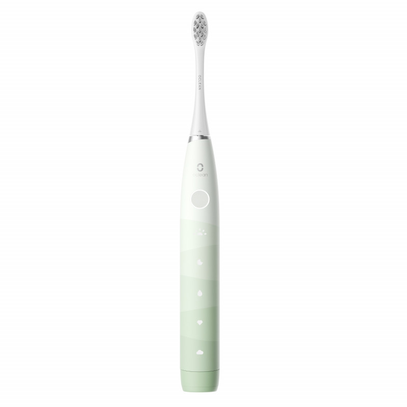 Ηλεκτρική οδοντόβουρτσα Oclean Flow S, 1.85W, 76000 rpm, 5 λειτουργίες, Χρονοδιακόπτης, Αυτονομία έως 180 ημέρες, Τύπος-C, Αντιβακτηριακή επιφάνεια, Πράσινο