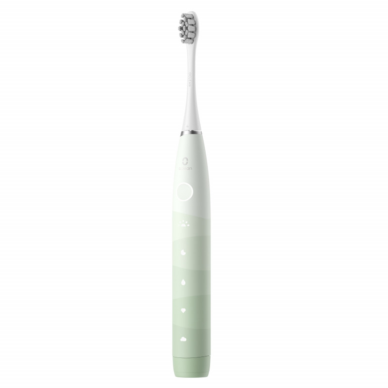 Ηλεκτρική οδοντόβουρτσα Oclean Flow S, 1.85W, 76000 rpm, 5 λειτουργίες, Χρονοδιακόπτης, Αυτονομία έως 180 ημέρες, Τύπος-C, Αντιβακτηριακή επιφάνεια, Πράσινο