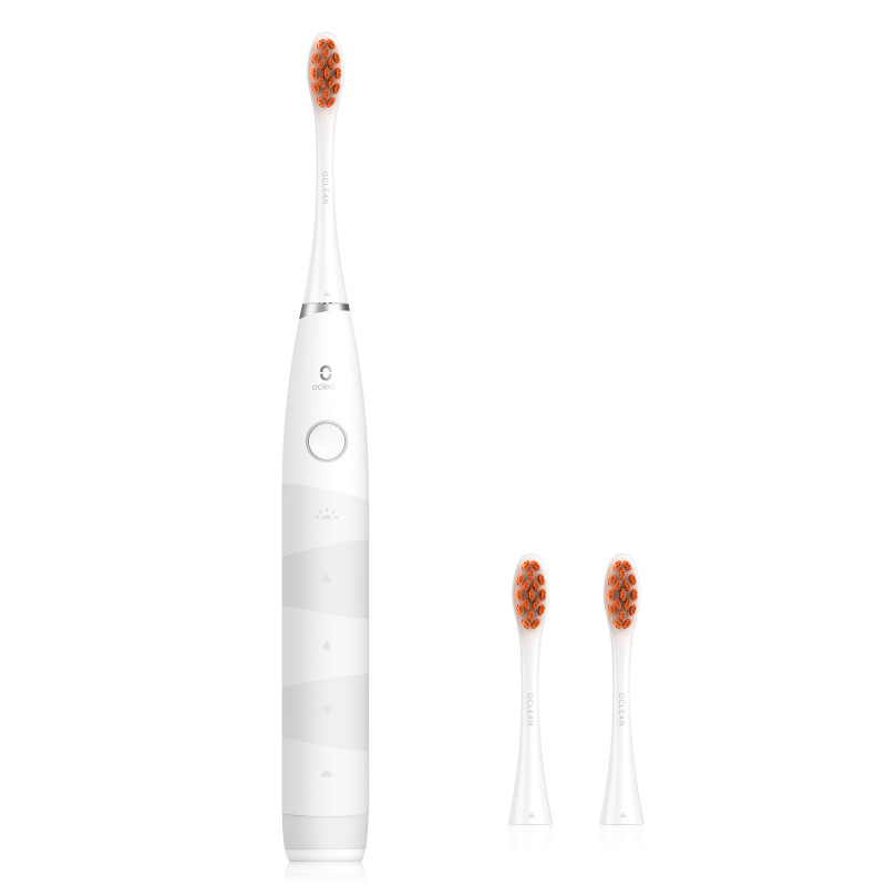 Ηλεκτρική οδοντόβουρτσα Oclean Flow S, 1.85W, 76000 rpm, 5 λειτουργίες, Χρονοδιακόπτης, Αυτονομία έως 180 ημέρες, Τύπος-C, Αντιβακτηριακή επιφάνεια, Λευκό