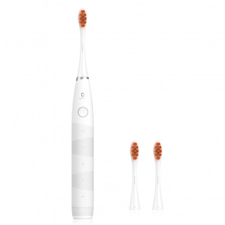 Ηλεκτρική οδοντόβουρτσα Oclean Flow S, 1.85W, 76000 rpm, 5 λειτουργίες, Χρονοδιακόπτης, Αυτονομία έως 180 ημέρες, Τύπος-C, Αντιβακτηριακή επιφάνεια, Λευκό