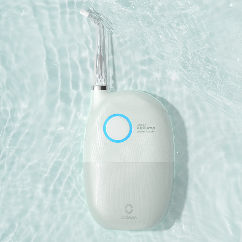 Oclean AirPump A10, 3 λειτουργίες, 2 ακροφύσια, αυτονομία 40 ημερών, IPX7, USB-C, πράσινο