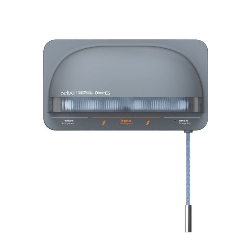 Αποστειρωτής οδοντόβουρτσας Oclean S1, 0,7W, Αυτόματη λειτουργία, 1000 mAh, 99,9% απόδοση, Αυτονομία 20 ημέρες, USB-C, Γκρι