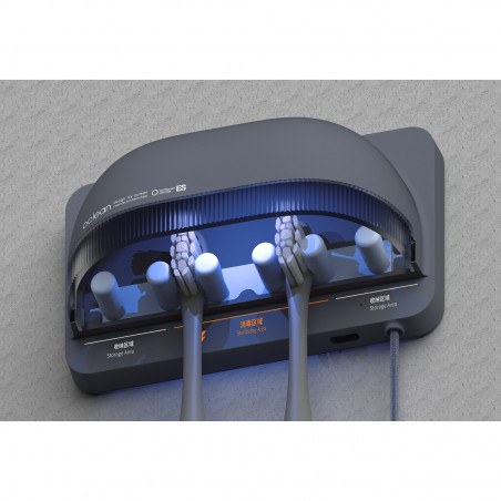 Αποστειρωτής οδοντόβουρτσας Oclean S1, 0,7W, Αυτόματη λειτουργία, 1000 mAh, 99,9% απόδοση, Αυτονομία 20 ημέρες, USB-C, Γκρι