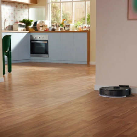 Ρομποτική ηλεκτρική σκούπα Roborock Q5 Pro, 59W, 5500 Pa, 770 ml, Wi-Fi, Στεγνός και υγρός καθαρισμός, PreciSense LiDAR, Φωνητικός έλεγχος, Αυτόματη επαναφόρτιση, Μαύρο