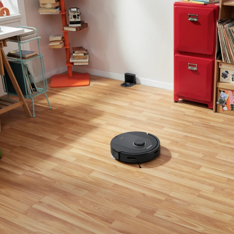 Ρομποτική ηλεκτρική σκούπα Roborock Q5 Pro, 59W, 5500 Pa, 770 ml, Wi-Fi, Στεγνός και υγρός καθαρισμός, PreciSense LiDAR, Φωνητικός έλεγχος, Αυτόματη επαναφόρτιση, Μαύρο