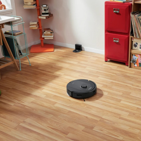 Ρομποτική ηλεκτρική σκούπα Roborock Q5 Pro, 59W, 5500 Pa, 770 ml, Wi-Fi, Στεγνός και υγρός καθαρισμός, PreciSense LiDAR, Φωνητικός έλεγχος, Αυτόματη επαναφόρτιση, Μαύρο