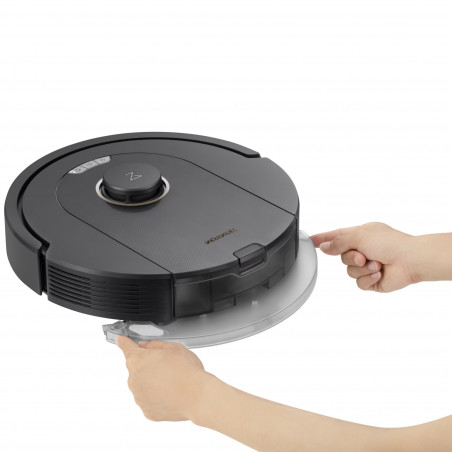 Ρομποτική ηλεκτρική σκούπα Roborock Q5 Pro, 59W, 5500 Pa, 770 ml, Wi-Fi, Στεγνός και υγρός καθαρισμός, PreciSense LiDAR, Φωνητικός έλεγχος, Αυτόματη επαναφόρτιση, Μαύρο
